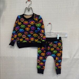 Colorful Pumpkin Kids Costume Set